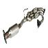 Catalytic Converter Exhaust Flex Y Pipe For 03-07 Nissan Murano 3.5L Direct Fit