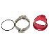 RED Universal 50mm BOV Blow Off Valve Vband Silver Honda Acura TY