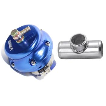 New Aluminum Universal Blue 50MM Turbo Blow Off Valve V-band Flange+2.5