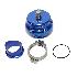 New Aluminum Universal Blue 50MM Turbo Blow Off Valve V-band Flange+2.5