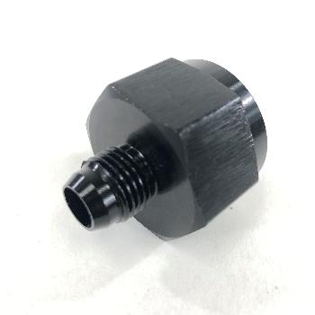 Black AN6 6AN Male to AN-10 Female Straight Swivel Fuel Oil Gas Line Fitting