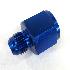 Blue AN8 8AN Female to AN-6 Male Straight Swivel Fuel Oil Gas Line Fitting