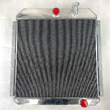 for 55-59 GMC Pickup Truck I6 V8 OHV MT 3 Row Aluminum Racing Radiator Manual