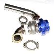 38MM V-band Wastegate+ Exhaust Dump Tube Pipe+90 Degree Elbow Inlet Adapter