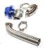 38MM V-band Wastegate+ Exhaust Dump Tube Pipe+90 Degree Elbow Inlet Adapter