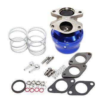 ADJ. BLUE 38MM Turbo WASTEGATE T70 GT35 T4 T3 T3/T4 GT45 EMUSA