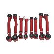 For Jeep 93-98 Grand Cherokee 98-06 wrangler TJ Adj.Control Arm 8 Pieces set Red