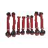 For Jeep 93-98 Grand Cherokee 98-06 wrangler TJ Adj.Control Arm 8 Pieces set Red