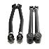 4pc Front+Rear Lower Adj. Control Arm for 2007-2018 Jeep Wrangler 4WD/2WD Black