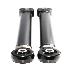 4pc Front+Rear Lower Adj. Control Arm for 2007-2018 Jeep Wrangler 4WD/2WD Black