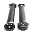 4pc Front+Rear Lower Adj. Control Arm for 2007-2018 Jeep Wrangler 4WD/2WD Black