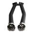 1 Pair Front Lower Adj. Control Arm for 2007-2018 Jeep Wrangler 4WD/2WD Black