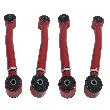 4Pcs Red Adjustable Control Arm Kit Front Rear Lower For 93-98 Jeep Cherokee