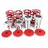 Red/Silver 95-99 Mitsubishi Eclipse Coilover Lowering Spring Kits Adj. High/Low