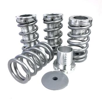 New 95-99 Mitsubishi Eclipse Coilover Lowering Spring Kits Adj. High/Low SILVER