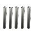 5pcs Galvanized Steel Straight Exhaust Tail Pipe 2.25