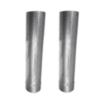 2pcs Galvanized Steel Straight Exhaust Pipe Tailpipe 3
