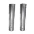2pcs Galvanized Steel Straight Exhaust Pipe Tailpipe 3