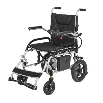 Lightweight 37.5 lbs Foldable Electric Wheelchairs Max 265lbs, with Dual Motor