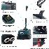 Emotor 14 Inch Portable Lightweight Floor Scrubber Dryer Machine 6000MAH Lithium