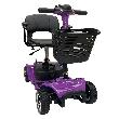 4 Wheel Mobility Scooter Folding Drive Device, Loading Capacity 265 lbs (Purple)