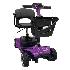 4 Wheel Mobility Scooter Folding Drive Device, Loading Capacity 265 lbs (Purple)