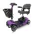 4 Wheel Mobility Scooter Folding Drive Device, Loading Capacity 265 lbs (Purple)