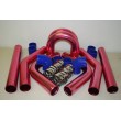 3 quot; Universal Intercooler Piping Kit Aluminum Blue Coupler 8pcs (The color is Aluminum Blue Coupler , not like the picture as pink)