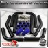 Universal Intercooler 3"Black Piping&Blue Silicone Hose