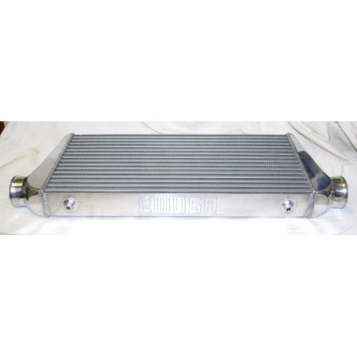 3" Inlet/Outlet EMUSA Aluminum Polished Intercooler overall size 25" x13" x3"