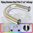 Universal Intercooler Piping Stainless Steel T201 U Pipe 2.5 quot;