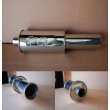 UNIVERSAL 3 quot; TIP STAINLESS MUFFLER 2 quot; INLET