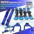 1992-1995 Honda Civic Acura Coilover+F&R Adj. CAMBER KIT+Rear Lower Control Arm 